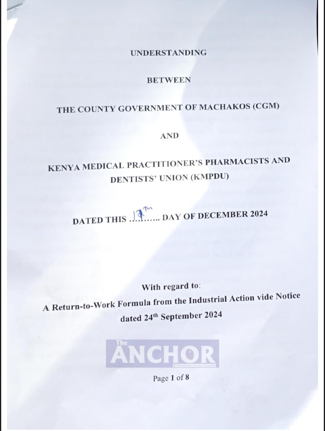 The Pact Between Doctors&nbsp; And County Government
