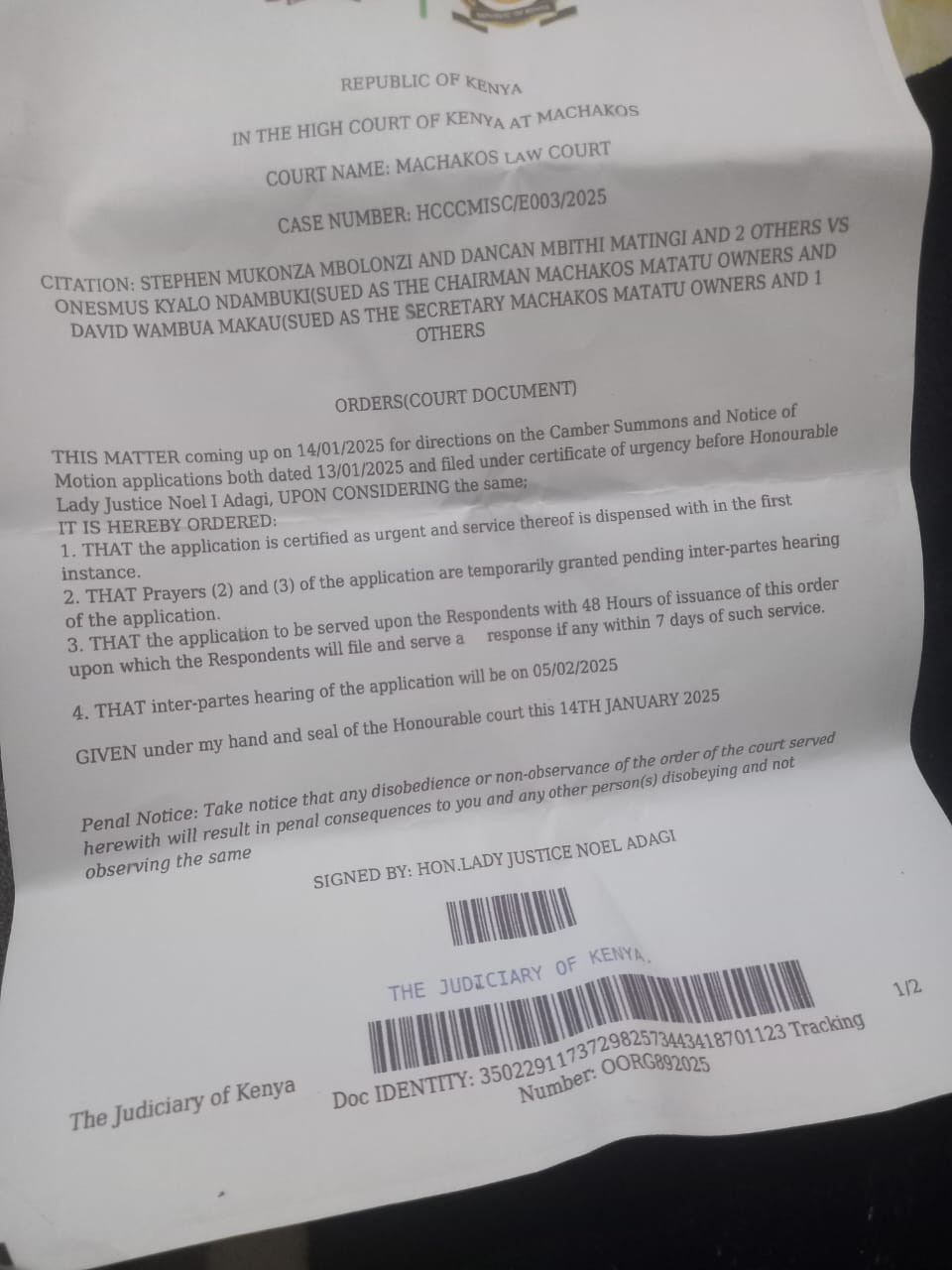 Matatu Sector Erupts As Rita’s Return Looms