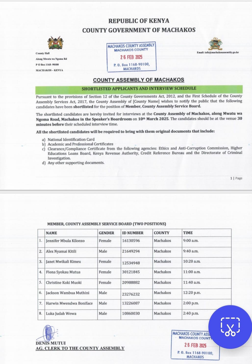 Bribery As MCAs Votes For Assembly Board Members