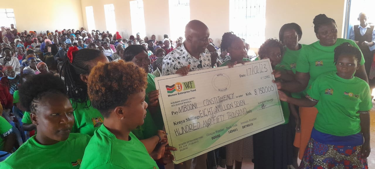 40 Mbooni Women Groups get Kes 8.5m for loans
