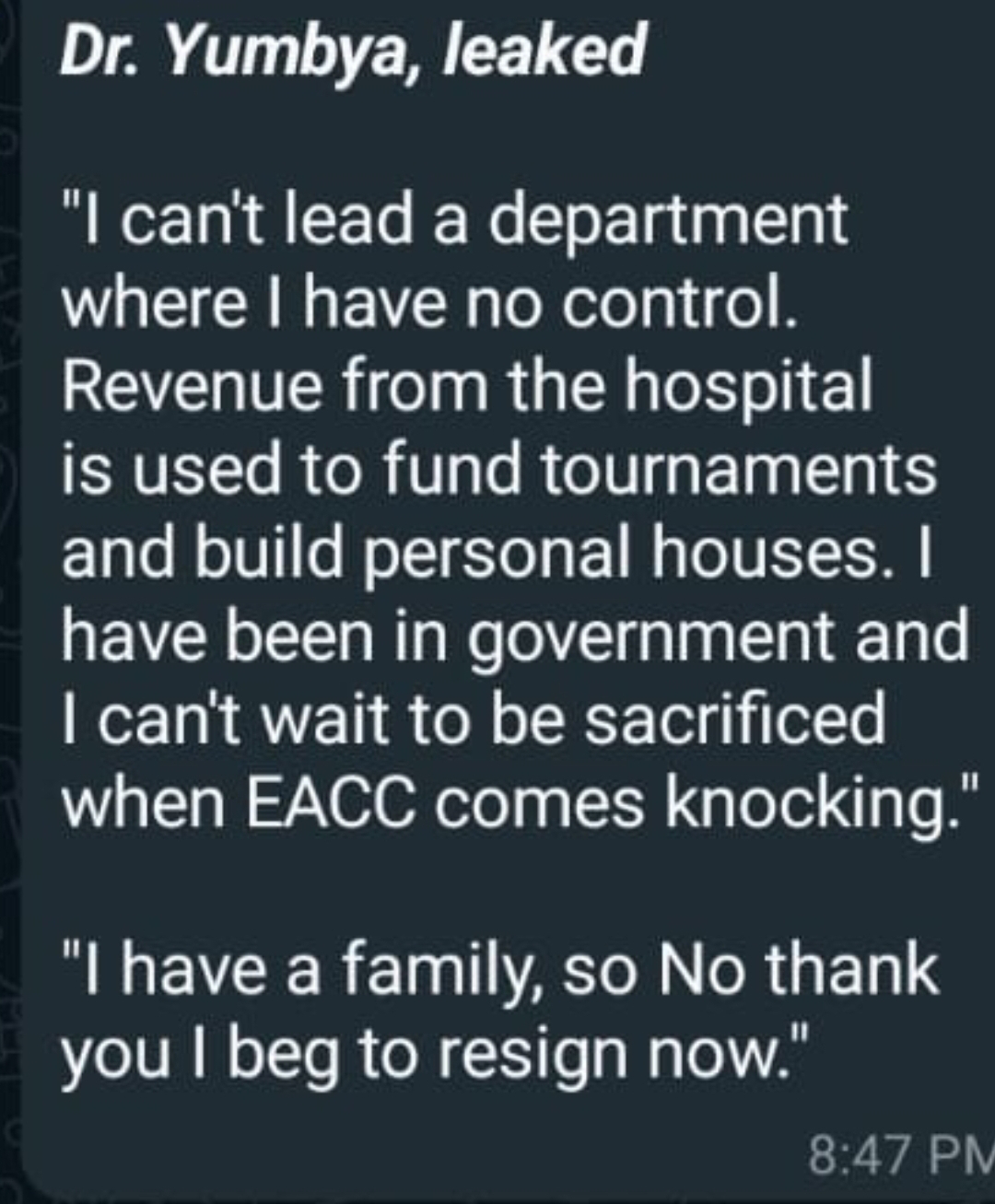 Yumbya's humiliating exit