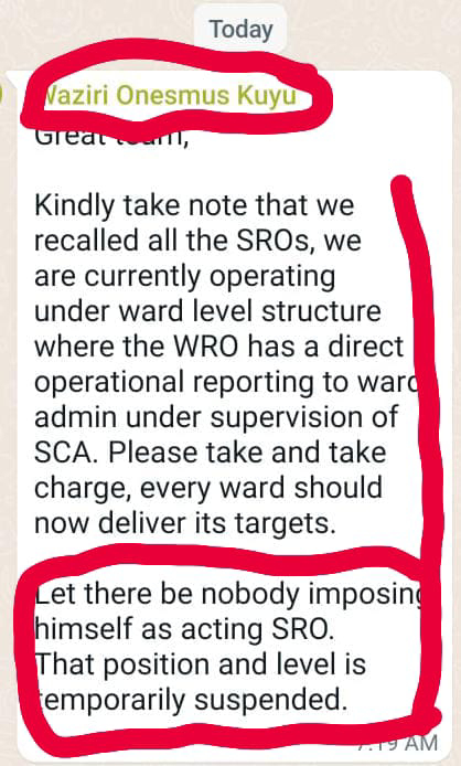 County stops staff deployments