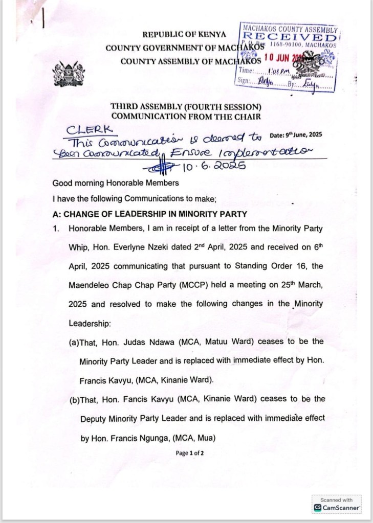 Shake-Up in Assembly as Kiusya Fights Back